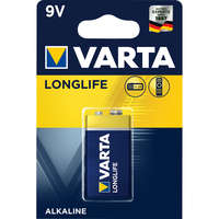 Varta Elem 9V-os 6LR61 E Longlife 1 db/csomag, Varta