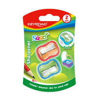 Keyroad Hegyező 1 lyukú fedeles 2 db/bliszter Keyroad Seed vegyes színek