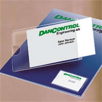 DJOIS DJOIS Névjegytartó zseb, öntapadó, oldalt nyitott, 95x60 mm, DJOIS