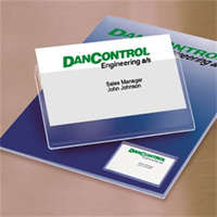 DJOIS DJOIS Névjegytartó zseb, öntapadó, felül nyitott, 95x60 mm, DJOIS