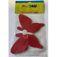 Girland színes, pillangó mintás papír dekoráció UTOLSÓ CSOMAGOK