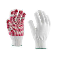 Egyéb Cérnakesztyű 2 szálas kötött egyoldalú PVC pontozás méret 11-es_KUDU