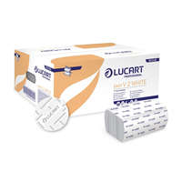 Lucart Kéztörlő 2 rétegű V hajtogatású 190 lap/csomag 20 cs/karton Easy White Lucart_863048 fehér