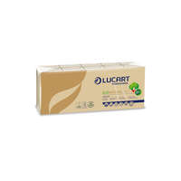 Lucart Papírzsebkendő 4 rétegű 9 lap/cs 10 cs/csomag EcoNatural 90 F Lucart_843166J havanna barna