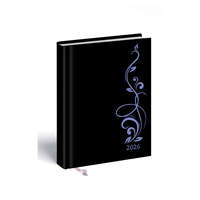 Realsystem Határidőnapló Laser B/6, heti fehér lapokkal lila-pillangó mintával Realsystem 2026.