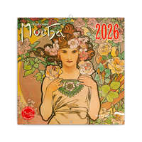 Realsystem Falinaptár képes lemeznaptár 300x300mm, Alphonse Mucha Realsystem 2026.