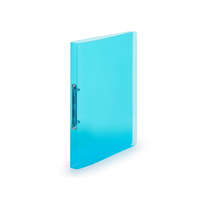 Karton Gyűrűskönyv A4, 2 gyűrűs 2cm gerinc áttetsző PP, Karton P+P Lines kék