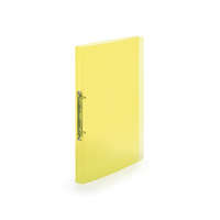 Karton Gyűrűskönyv A4, 2 gyűrűs 2cm gerinc áttetsző PP, Karton P+P Lines sárga