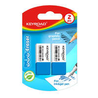 Keyroad Radír, 2 db/bliszter, Keyroad Duo, fehér-kék