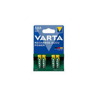 Varta Elem tölthető akku AAA mikro 1000 mAH Power 4 db/csomag, Varta