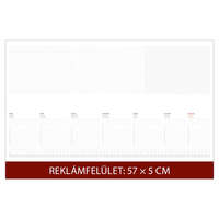 Dayliner Asztali naptár könyöklő 570 x 380 mm, fehér lapokkal bordó Dayliner 2026.