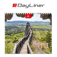 Dayliner Képes asztali naptár 150 x 130 mm, fehér lapokkal Hungary álló mini Dayliner 2026.