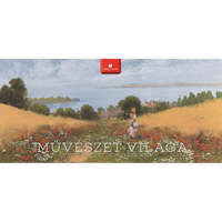 Dayliner Képes asztali naptár Művészet 320 x 150 mm, fehér lapokkal fekvő fehér karton tartóval Dayliner 2026.