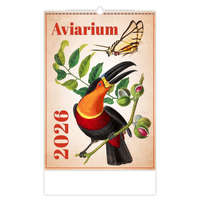 Dayliner Falinaptár képes 450 × 315 mm, fehér lapokkal Aviarium Dayliner 2026.