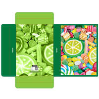 Nebulo Füzetbox A4, hullámkarton, Candy, Nebulo