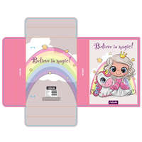 Nebulo Füzetbox A5, hullámkarton, Királylány/Unikornis, Nebulo