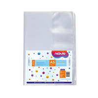 Nebulo Füzetborító A5, bújtatós, PVC, 10 db/csomag, Nebulo
