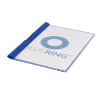Bluering Gyorsfűző klip mappa A4, műanyag 60laphoz fém klippes Bluering® kék