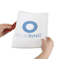 Bluering Gyorsfűző klip mappa A4, műanyag 30laphoz műanyag klippes Bluering® piros