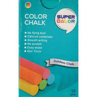 Táblakréta Super Color kerek 10 db-os vegyes színek