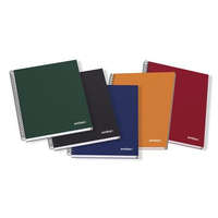 AMBAR AMBAR Spirálfüzet, A5, vonalas, 120 lap, keményfedeles, AMBAR "Ideas", vegyes színek