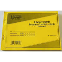 Készpénzfizetési számlatömb VECTRA-LINE 50x3 fekvő 1 áfás