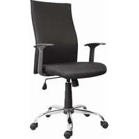 . . Irodai forgószék, szövetborítás, krómozott lábkereszt, "Texas", fekete