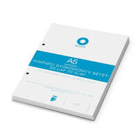 BOXER BOXER Gyűrűs könyv betét, A5, sima, 50 lap, BOXER, fehér