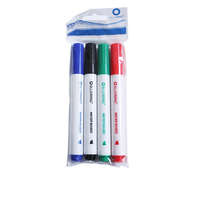 Bluering Flipchart marker készlet, rostirón vizes vágott végű 1-4mm, Bluering®, 4 klf. szín