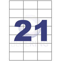 Bluering Etikett címke, 70x42,3mm, 100 lap, 21 címke/lap Bluering®