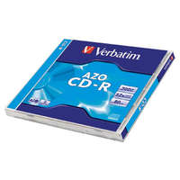 VERBATIM VERBATIM CD-R lemez, Crystal bevonat, AZO, 700MB, 52x, 1 db, normál tok, VERBATIM "DataLife Plus"