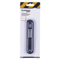 DONAU DONAU Univerzális kés, cserélhető pengével, 18 mm, DONAU "Safety", fekete