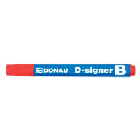 DONAU DONAU Táblamarker, 2-4 mm, kúpos, DONAU "D-signer B", piros