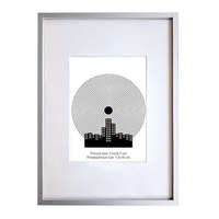 . . Képkeret, 21x29,7 cm, aluminium keret, "Fotoplus", ezüst