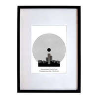 . . Képkeret, 21x29,7 cm, aluminium keret, "Fotoplus", fekete