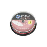 HP HP DVD+R lemez, nyomtatható, kétrétegű, 8,5GB, 8x, 10 db, hengeren, HP
