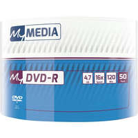 MYMEDIA MYMEDIA DVD-R lemez, 4,7 GB, 16x, 50 db, zsugor csomagolás, MYMEDIA (by VERBATIM)
