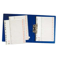 ESSELTE ESSELTE Regiszter, műanyag, A4, A-Z, ESSELTE, szürke