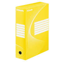 ESSELTE ESSELTE Archiválódoboz, A4, 100 mm, karton, ESSELTE "Boxycolor", sárga