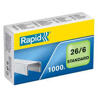RAPID RAPID Tűzőkapocs, 26/6, horganyzott, RAPID "Standard"