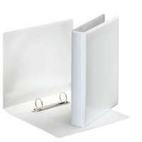 ESSELTE ESSELTE Gyűrűs könyv, panorámás, 2 gyűrű, D alakú, 46 mm, A5, PP, ESSELTE, fehér