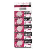 Maxell Elem CR2032 lithium 5 db/csomag, téphető bliszterben Maxell