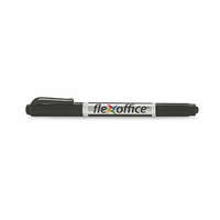 FLEXOFFICE FLEXOFFICE Alkoholos marker, 0,4/1,0 mm, kúpos, kétvégű, FLEXOFFICE "PM01", fekete