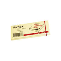 Fornax Jegyzettömb öntapadó, 40x50mm, 100lap, 3 tömb/csomag, Fornax, sárga