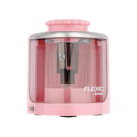 FLEXOFFICE FLEXOFFICE Hegyező, elemes, asztali, FLEXOFFICE "Flexio", rózsaszín