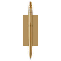 PARKER PARKER Golyóstoll, 0,7 mm, nyomógombos, arany színű klip, arany tolltest, PARKER, "Royal Jotter XL", kék