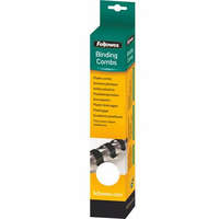 FELLOWES FELLOWES Spirál, műanyag, 8 mm, 21-40 lap, FELLOWES, 25 db, fehér