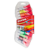 KORES KORES Tempera készlet, 12 ml, KORES, 12 különböző szín