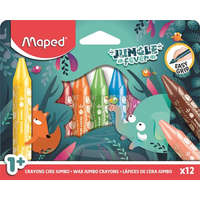 MAPED MAPED Zsírkréta, vastag, MAPED "Jungle Fever", 12 különböző színben