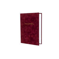 . . Oklevéltartó, A4, exkluzív, plüss, aranyozva, bordó